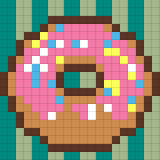 Donut com Cobertura Rosa